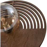 TK Lighting Vegglampe Lunar, hvit/trefarget, Ø 30 cm, G9