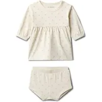 Calvin Klein Sett - Kjole/Bloomers - Monolog White - - 3 år (98) - Kjole