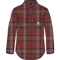 Carhartt Tencel Fiber Series Relaxed Fit Flannel Skjorte Med Lange Ermer