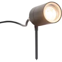 QAZQA Smart moderne spotlight antrasitt IP44 inkl. WiFi GU10 - Solo