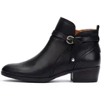 Pikolinos for woman. W1U-8901C1 Daroca Leather Ankle Boots black (40), 3 to 5 cm, Zip, Casual, Classic