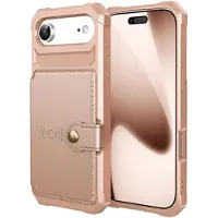 Mtp Products iPhone Air TPU-deksel med kortholder - Rosa