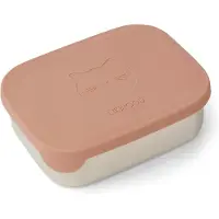 Liewood Matboks - Silikon/Stål - Arthur - 900 ml - CAT Dark Ro - - OneSize - Matboks