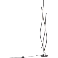 QAZQA Design gulvlampe svart inkl. LED dimbar - Ying