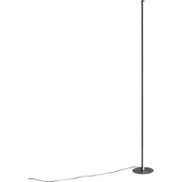 QAZQA Design gulvlampe svart inkl. LED med berøringsdimmer - Clutch