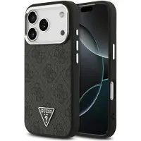 GUESS 4G MagSafe-etui med trekantlogo for iPhone 17 Pro - svart
