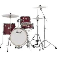 Pearl Midtown 4pc Compact Set With Hardware & Bags Matte Red