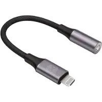 Forever Audio adapter 3,5 mm - Lightning - Svart