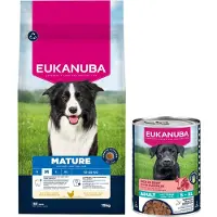 Eukanuba Premium Nutrition Mature Medium Breed Kylling - Sparepakke: 2 x 15 kg