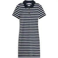 Tommy Hilfiger 1985 Slim Pique Kort Ermet Kort Kjole