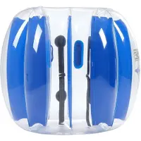 Vevor Oppblåsbare Bumper Balls 1-pakning, 4FT/1.2M Body Sumo Zorb Ball, Slitesterk Tykk PVC Menneskehamster Boblehammer for Utendørssport Lagspill, Bopper Leke for Hage, Park, Blå Striper