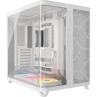 Corsair AIR 5400 LX-R LINK White - Kabinett - Miditower - Hvit