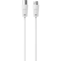 Sinox SOV09755, 5 m, Koaksial, F-type, Hvit