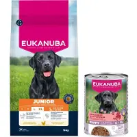 Eukanuba Premium Nutrition Junior Large & Giant Breed Kylling - Sparepakke: 2 x 15 kg