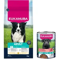 Eukanuba Premium Nutrition Adult Medium Breed Kylling - Sparepakke: 2 x 15 kg