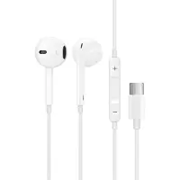 Sinox in-ear høretelefoner USB-C med mikrofon. Hvid
