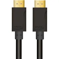 Sinox SXV12610, 10 m, HDMI Type A (Standard), HDMI Type A (Standard), 18 Gbit/sek, Audio Return Channel (ARC), Sort