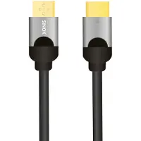 Sinox ULTRAHD - High Speed - HDMI-kabel med Ethernet - HDMI hann til HDMI hann - 2 m - svart - støtte for 8K UHD (7680 x 4320)