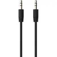 Sinox mini jack kabel. 3m. Sort, 3,5mm, Hanstik, 3,5mm, Hanstik, 3 m, Sort