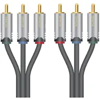 Sinox HD Premium - Videokabel - komponentvideo - RCA x 3 hann til RCA x 3 hann - 1.5 m - skjermet
