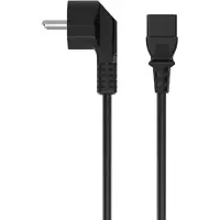 Sinox 3-pin strømkabel. 1,8m. Sort