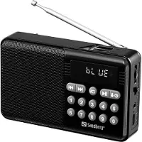 Sandberg Speaker Radio FM+BT Recharge - FM - Mono - Svart