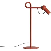 Kdln LED-bordlampe Bird, rød, 48 cm, metall, dimbar