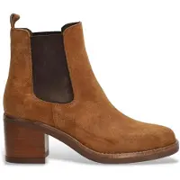 Alpe for woman. 553111 Dakota brown leather ankle boots (40), 3 to 5 cm, None, Casual