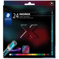 Staedtler Fargeblyanter Norix 24-pakning 100% PEFC Staedtler