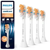 Philips Tannbørste Ekstra børster , A3 Premium All-in One 4stk, hvit