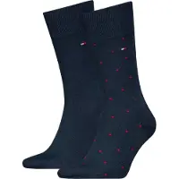 Tommy Hilfiger 2-pack sokker blå 002 Blå Mørkeblå Størrelse