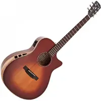 Hartwood Sonata Concert Elektroakustisk Gitar Bourbon Burst