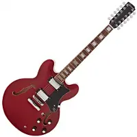 Hartwood Revival 12-Strengs Halvakustisk Gitar Cherry Red