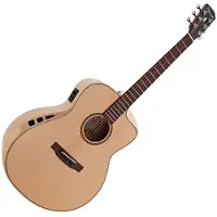 Hartwood Sonata Jumbo Elektroakustisk Gitar Naturell