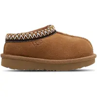 Ugg unisex for kids. 1019066T Tasman II brown leather slippers (38), Flat, Suede, None, Homewear, children's fashion