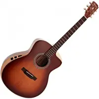Hartwood Sonata Grand Auditorium Acoustic Guitar RW Charcoal Stain