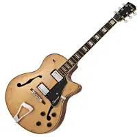 Hartwood Novella Hollowbody Gitar Natural - Nesten Nytt
