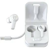 JLab Air - ekte trådløse øretelefoner med mikrofon. - øretupp / in-ear - Bluetooth 5.0 - opptil 24 timers batterilevetid (via medfølgende ladeboks) - Svart