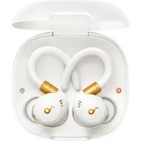 Anker Soundcore Sport X20 - True wireless-hodetelefoner med mikrofon - i øret - over-øret-montering - Bluetooth - aktiv støydemping - hvit