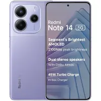 Xiaomi Redmi Note 14 5G - 5G smarttelefon - dobbelt-SIM - RAM 8 GB / Internminne 256 GB - microSD slot - OLED-display - 6.67 - 2400 x 1080 piksler (120 Hz) - 3x bakkamera 108 MP, 8 MP, 2 MP - front c