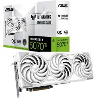 Asus GrafikkortASUSNVIDIA GeForce RTX 5070 Ti16 GBGDDR7PCIE 5.0 16xTriple slot FansinkRTX5070TI-O16G-White-GAM