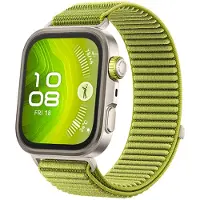 Huawei Watch Fit 4 Pro - Aluminiumslegering - smartklokke med stropp - nylon - grønn - håndleddstørrelse: 130-210 mm - display 1.82" - Bluetooth - ...