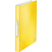 Leitz ringperm WOW, DIN A4, PP, gul metallic, 2 ringer 2 ringer rivemekanisme, ryggbredde: 32 mm, ringdiameter: - 1 stk (4257-00-16)