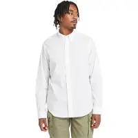Timberland Solid Poplin Skjorte Med Lange Ermer