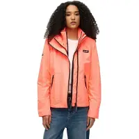 Superdry for woman. W5011850A Hooded windbreaker jacket Mountain coral (XXL), Casual, Polyester