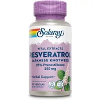 Solaray Super Resveratrol 250mg Kapsler 30 Enheter