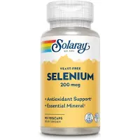 Solaray Selen 200 Mcg Gjærfri 90 Enheter