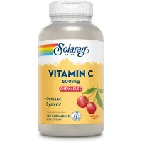 Solaray Vitamin C 500mcg Vitamins Tabletter Kirsebær 100 Enheter