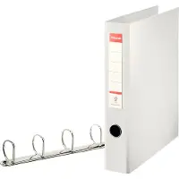 Esselte Standard - Ringperm - bokryggbredde: 60 mm - for A4 Maxi - kapasitet: 400 ark - hvit