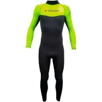 Kynay Surf Ultra Stretch 4/3 Mm Langarmet Neopren-drakt Med Glidelås På Ryggen